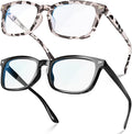 VISOONE Blue Light Blocking Glasses Square with Anti Computer Glare for Gaming Women and Men MONTANA