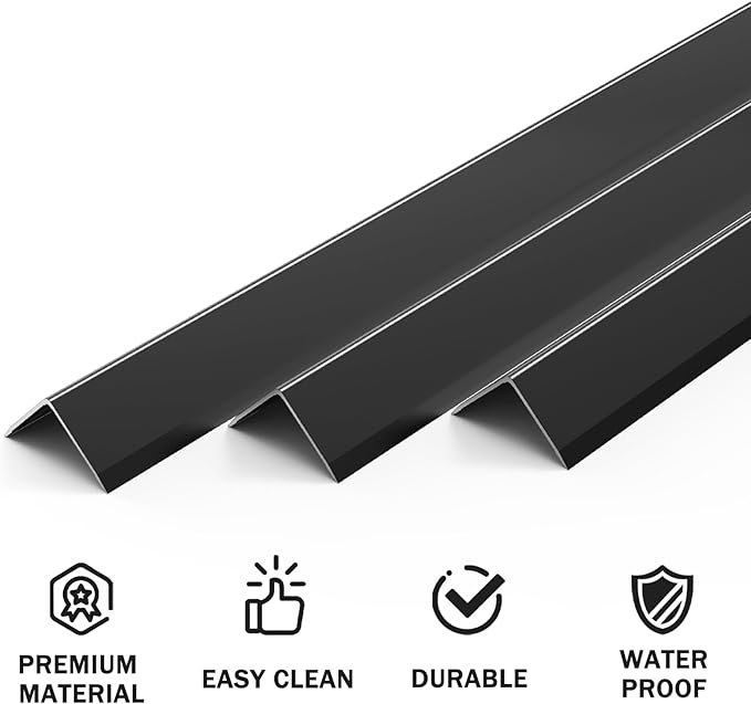 Aluminum Corner Guards L Molding Corner Guards with 90° Angle 35X 0.8inch Stick Metal Corner Protector Molding for Wall Table Door Frame Protection and Decoration (3 Pack)