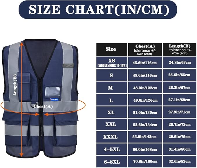 A-SAFETY small work vest navy