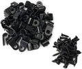 Cable Clamp R-Type Cable Clip Wire Clamp 1/4-inch Nylon Screw Mounting Cord Fastener Clips with Screws for Wire Management - 50 Pcs Cable Clamps + 50 Pcs Screws