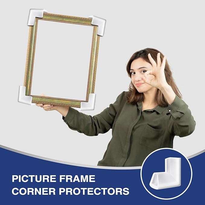 24Pcs Edge Foam Protection Corners for TV Frame Photo Mirror,Packing Foam Corner Protectors for Shipping Moving Foam Packing Material for Shipping
