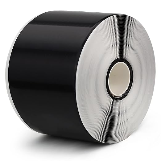 LLPT Joist Tape for Decking 4” x 50 Ft 0.05" Thick Flashing Joist Protection Tape Heavy Duty Self Sealing Waterproof Butyl Sealant for Wood Decks Building Joists Seams 1 Roll Black (JDT10150)