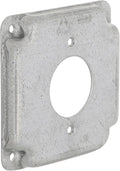 Hubbell-Raco 812C 20A Receptacle 1.594-Inch Diameter 4-Inch Square Exposed Work Cover