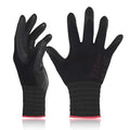 DEX FIT Nitrile Work Gloves FN330, 3 Pairs, 3D-Comfort Stretchy Fit, Firm Grip, Thin & Lightweight, Touch-Screen Compatible, Durable, Breathable & Cool, Machine Washable; Black XXL (11)