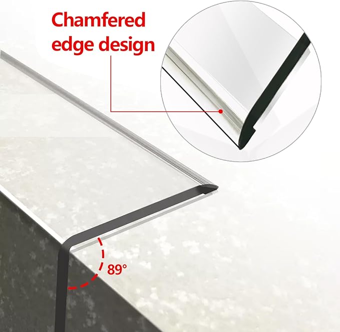 Wall Corner Protector - 4PCS, 16"x1.18" - Self Adhesive Clear Corner Protectors for Walls, Cabinet Doors, Edge Protector Trim; Easy to Install Corner Guards for Walls (40.6cm x 3cm)