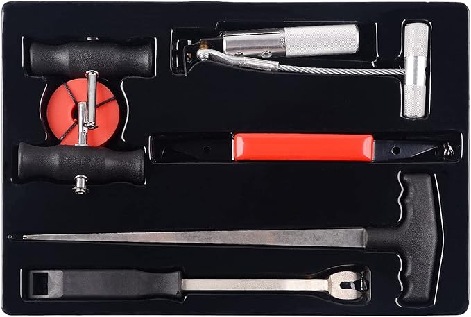 DAYUAN 7pc Classic Vintage Car Molded Windshield Remover Windscreen Removal Tool Kit Set