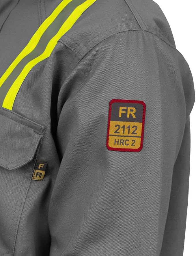 Flame Resistant High Visibility Hi Vis FR Shirt - 100% C - 7 oz