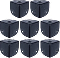 8 Pack Black Corner Protector Brace Shelf Supporter Metal Box Corner for Flight Road Case Cabinet