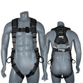 AFP Camouflage Universal Fall Protection Ergonomic Comfort Safety Harness, Soft Pressure-Relieving Perforated Breathable Padded Foam Shoulder, 3 D-Rings, Tongue Buckle, Mating Buckle (OSHA/ANSI PPE)