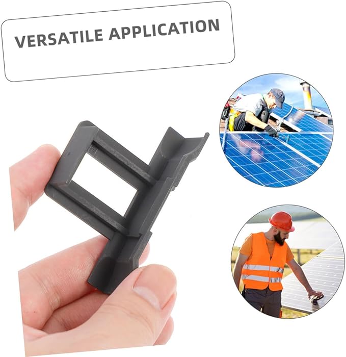 Milisten 12pcs Solar Panel Water Drainage Clips Efficient Mud Removal Clamp for Photovoltaic Panel Cleaning Easy Installation for Outdoor Use