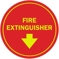 Signs ByLITA Circle Fire Extinguisher Sign (Red/Yellow) - Medium