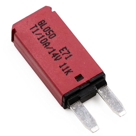 10A 12V Auto Reset Fuse Circuit Breaker ATM Low Profile Mini for Car RV Automotive Solar Marine - UL Certified - Self Resetting Fuses 10 Amp 12 Volt DC - Pack of 3