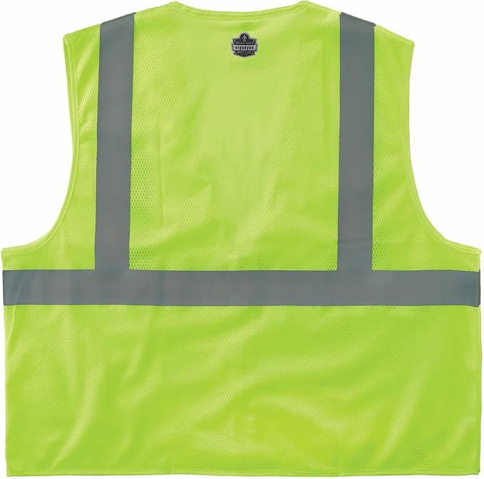 Ergodyne Unisex 3-pack Type R Class 2 Economy Mesh Vest 3PK, Lime, Large-X-Large US