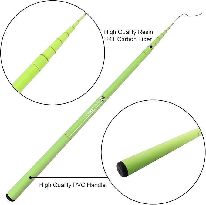 Aventik FreshStart Tenkara Rod in 7ft/8ft, Complete Beginner Tenkara Rod Kit, 24T Carbon Fiber, Easy to Cast Flexible Durable Lightweight and Compact