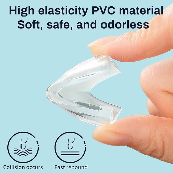 12 Pack Table Protectors, Corner Protector for Baby, Clear Furniture Corner Guards & Edge Safety Bumpers Cushion to Cover Sharp Furniture & Table Edges (12 Count (Pack of 1))