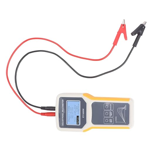 Solar Panel Tester, EY1600W Photovoltaic Multimeter with Backlight, MPPT Open Circuit Voltage Tool for Solar PV Testing for Car Boat