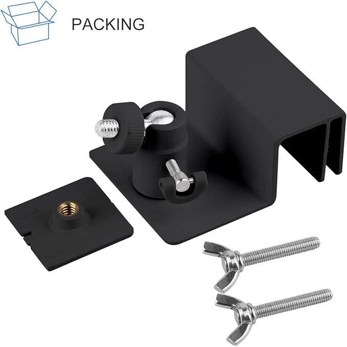Gutter Mount Compatible with Solar Panel and Small Solar Panel, Adjustable and Sturdy Gutter Mount, Perfect Angle for Arlo/Eufy/Wyze Solar Panels, 1Pack