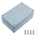 Aluminum Alloy Metal Junction Box Outdoor Electrical Box Waterproof Project Box Engineering Enclosure Gray 6.3"x3.9"x2.3"