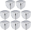 uxcell Metal Box Corner Protectors Box Edge Guard Protector 50 X 50 X 50mm Silver Tone 8pcs for Table Corners and Desk Corners