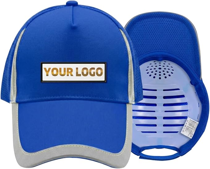 YOWESHOP Reflective Safety Baseball Cap Customize Logo with Removable PE Shell Hi-Vis Safety Work Hat