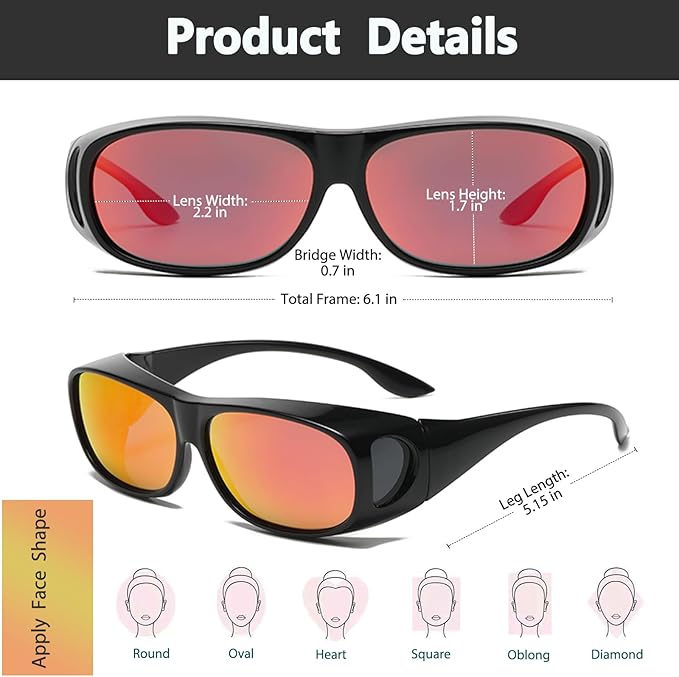 Feaglo Safety Goggles, Polarized Safety Glasses, Anti-Fog, Blocking Blue Light, Anti-Scratch, Anti-Fatigue Anti Glare