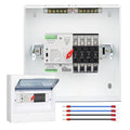 100A Automatic Transfer Switch,220V Generator Transfer Switch,Millisecond Level Dual Power Automatic Transfer Switch, with Metal Distribution Box