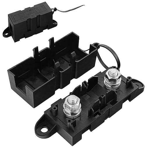 Mega Fuse Holder Pack of 2, AMG MEGA Fuse Holder with Cover, MEGA Car Fuses Holders ANM Automotive Mega Fuses Holders for Cars, Trucks, Caravans, Buses by XIOGZAXI