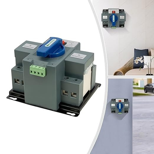 63A 2P 50HZ/60HZ Dual Power Automatic Transfer Switch CB Level AC-33iB W/450nm 2000m Laser Module TTL Driver Board 2S Quickly Toggle Self Cast Indicator Light Display (2P 63A)
