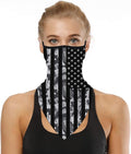 YAYOUREL Neck Gaiter Face Mask Bandanas for Men Women UV Face Scarf Cover Ear Loop Hole Facemask for Fishing Running Cycling