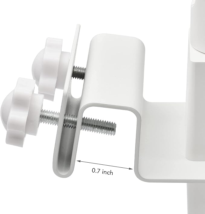 Aobelieve 2-in-1 Gutter Mount for R-ing Solar Panels and Cameras, White