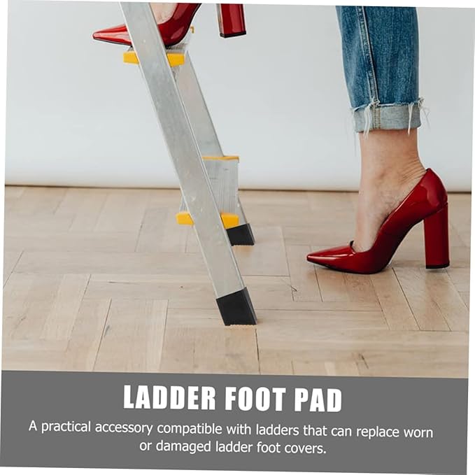 6Pcs Non-Slip Ladder Feet Covers EPDM Rubber Ladder Pads for Enhanced Stability Folding Accessories for Home Use