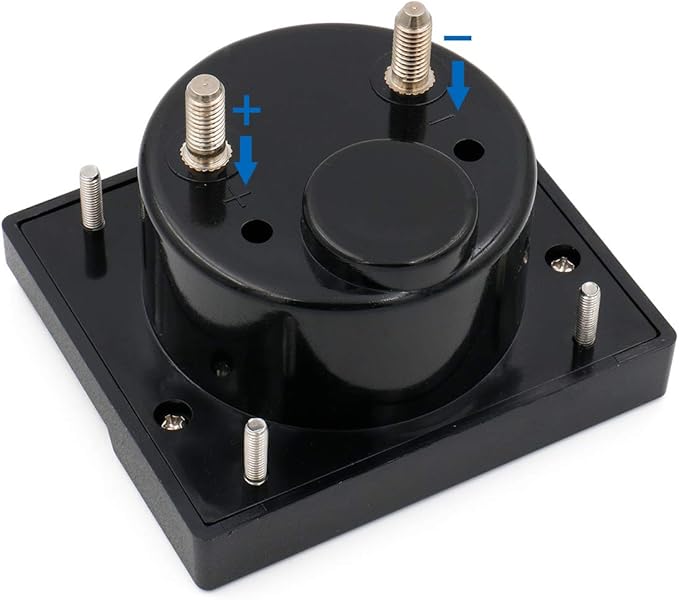 BAOMAIN DH-670 DC 0-50A Analog Amp Panel Meter Current Ammeter with 50A 75mV Shunt Resistor, Class 2.0 Accuracy, Mechanical Pointer Gauge for Battery Charging & Solar Systems