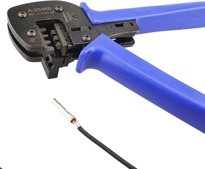 Samyo A-2546 MC4 Crimping Tools Crimper for Solar Panel PV Connectors Cables with Stripping and Cutting Function (26-10AWG)