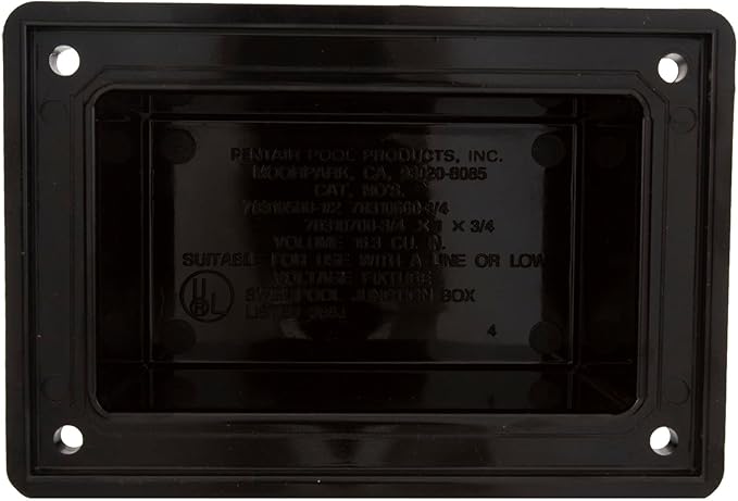 Pentair Junction Box Cover, American Products, Black