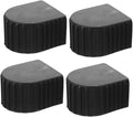 Cabilock 4pcs Non-Slip Ladder Feet Caps Aluminum Alloy Covers for Telescopic Ladders Enhanced Stability Easy Installation Fit for Enhanced Safety