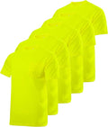 JORESTECH Pack of 5 Short Sleeve T-Shirts: The Ultimate Blend of Moisture-Wicking and Fast-Drying Comfort for All-Day Use