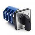 KEYMOO 125A Rotary Changeover Switch, 660V 3 Position 3 Phase 12 Terminals,2- Way 3NO 3NC Universal Selector Switch 125/D303.3