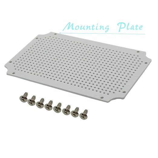 Zulkit Junction Box ABS Plastic Waterproof IP65 Electrical Boxes Hinged Shell Outdoor Universal Project Enclosure with Mounting Plate and Wall Brackets Grey 15.7x11.8X 7.1inch (400x300x180 mm)