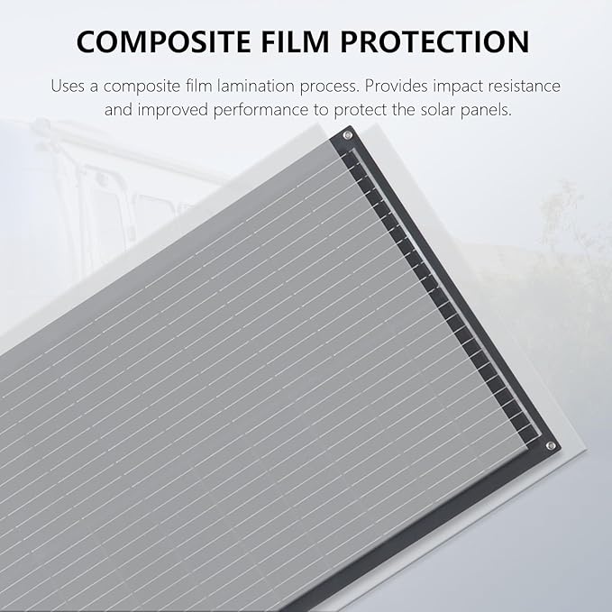 XINPUGUANG Flexible Solar Panel 100W 12V Monocrystalline Solar System kit,10A Charge Controller,Extension Cable, Charge for Boat, RV, Cabin, Camper,12v Battery (100W Solar Panel kit)