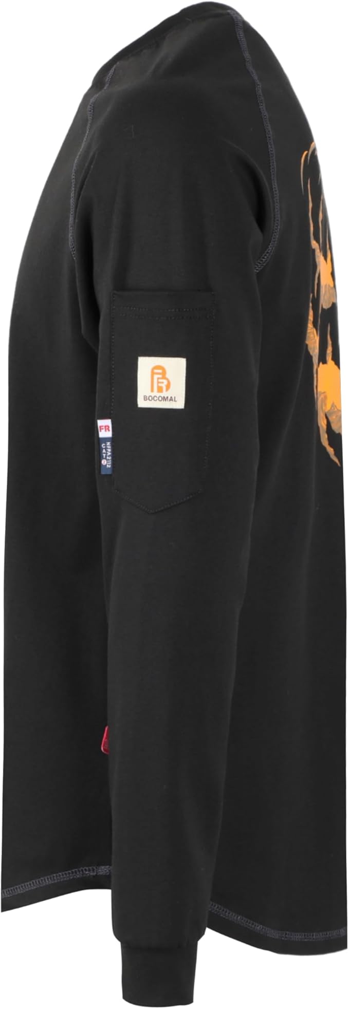 BOCOMAL FR Shirts Heather Series 6oz Flame Resistant T Shirt NFPA2112 CAT2 Fire Retardant Crew Work Shirt