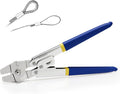 Wire Rope Crimping Tool, Swager Tool for Aluminum Crimping Loop Sleeves up to 2.0mm, 1/64in to 5/64in Stainless Steel Cable Crimper for Cable Crimping and Swaging Projects