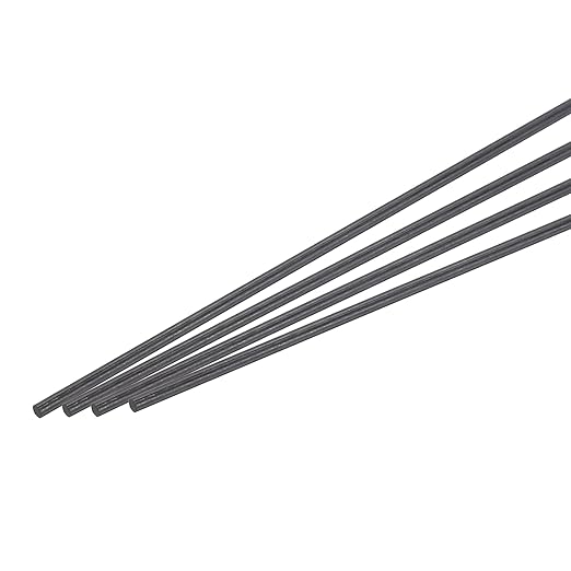 MECCANIXITY Carbon Fiber Rod, 8mm x 300mm Carbon Rod Bar for RC Plane DIY Craft Kite Wing Tube Quadcopter Arm Repair Pack of 4