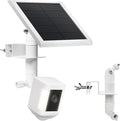 2-in-1 No-Drill Gutter Mount Bracket for Ring Cameras & Solar Panels | 360° Adjustable Outdoor Security Camera Mount, Weatherproof Universal Compatibility