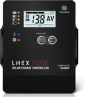 Solar Charge Controller with Flush Mount Design, 6 Stage Charging with LCD Display 12V/24V Auto PWM Controller 40A for LiFePO4, AGM, Gel, Flooded and Lithium Battery