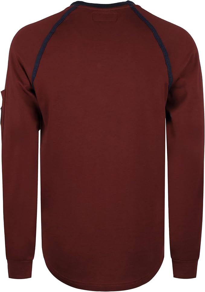 BOCOMAL FR Shirts for Men Crew Neck Long Sleeve 5.5oz Light Weight Flame Resistant/Fire Retardant Clothing Shirt