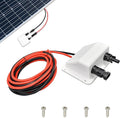 Solar Cable Entry Gland with 10Ft 10AWG Soft Copper Cable,UV Resistance Dual Cable Entry Housing for Solar Project on Rv, Boat,Camper,Van