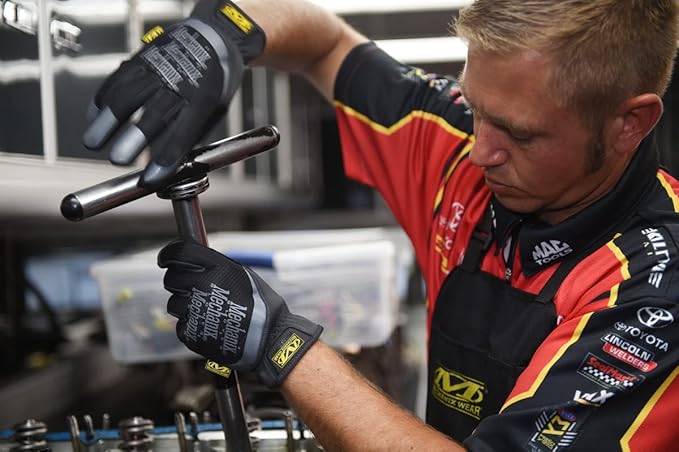 Mechanix Wear FastFit Work Gloves - Anti-Slip & Abrasion Resistant Heavy Duty Gloves - Touchscreen Compatible - Vibration Damping - Multipurpose Use - XX-Large - Black - 2 Pack