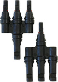 Renogy Solar Male and Female MMMF+FFFM, Brunch, 3 to 1 Branch Connectors