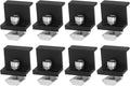 uxcell 8Pcs Solar End Clamp, 30mm Aluminum Adjustable Solar Panel Mounting Bracket Clamp Solar Mounting Z Bracket Clamps for Solar Panel PV Mounting System, Black