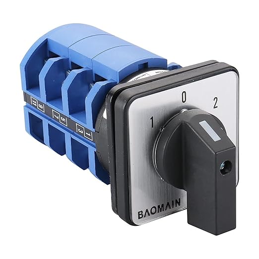 Baomain Universal Rotary Changeover Switch SZW26-63/D303.3 660V 63A 3 Position 3 Phase
